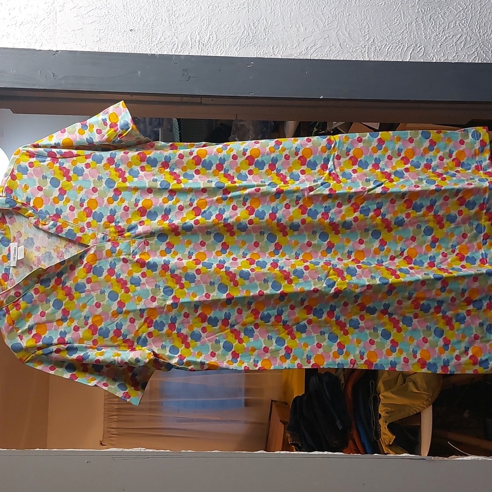 Shirt dress multi color sz M